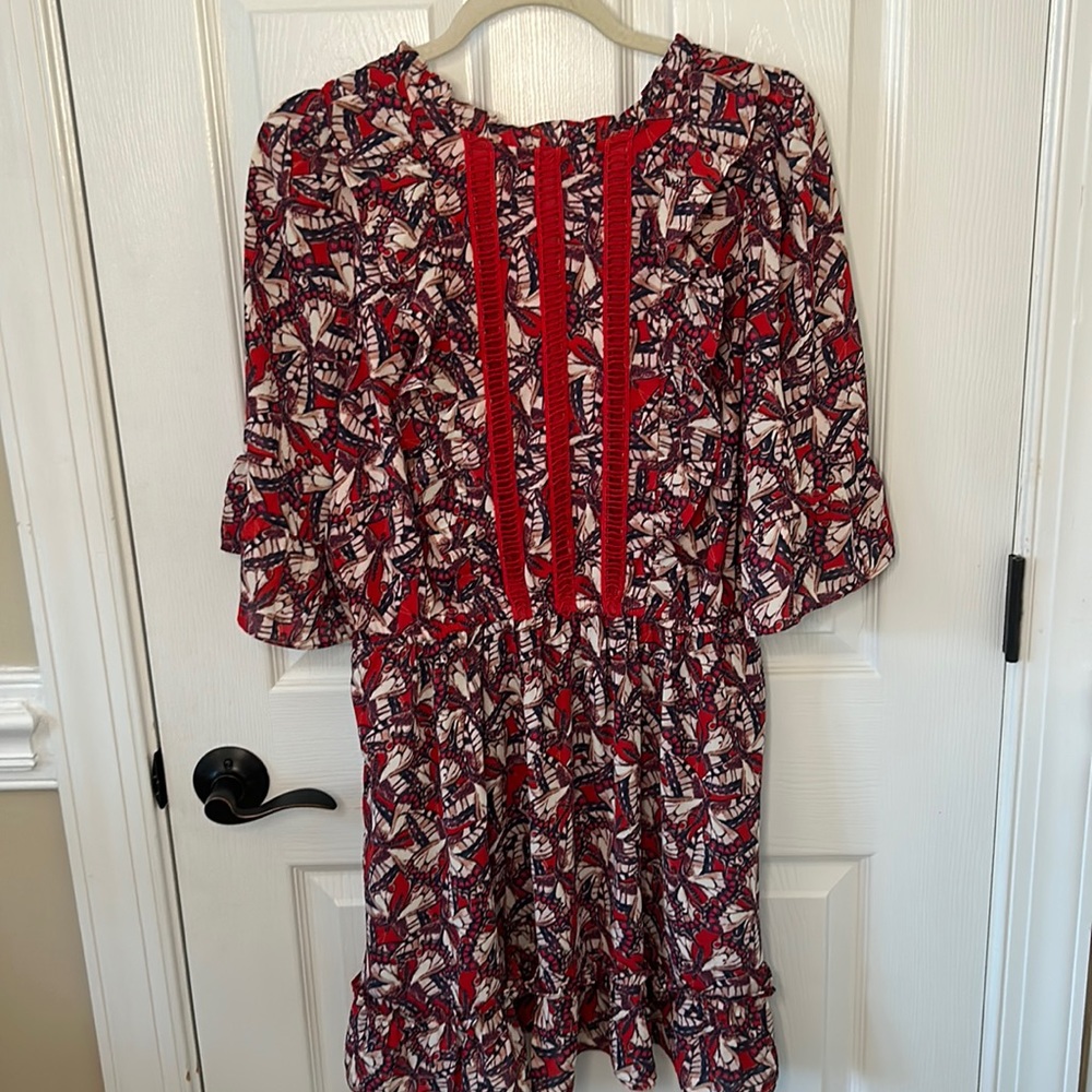 Happy X Nature Kate Hudson Phoenix Butterfly Ruffled Mini Dress (M)